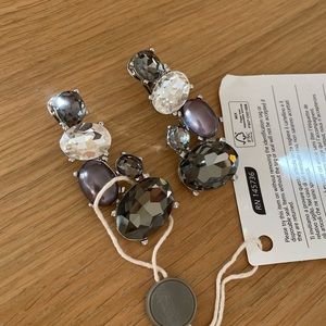 NEW with tags Crystal Clip earrings
